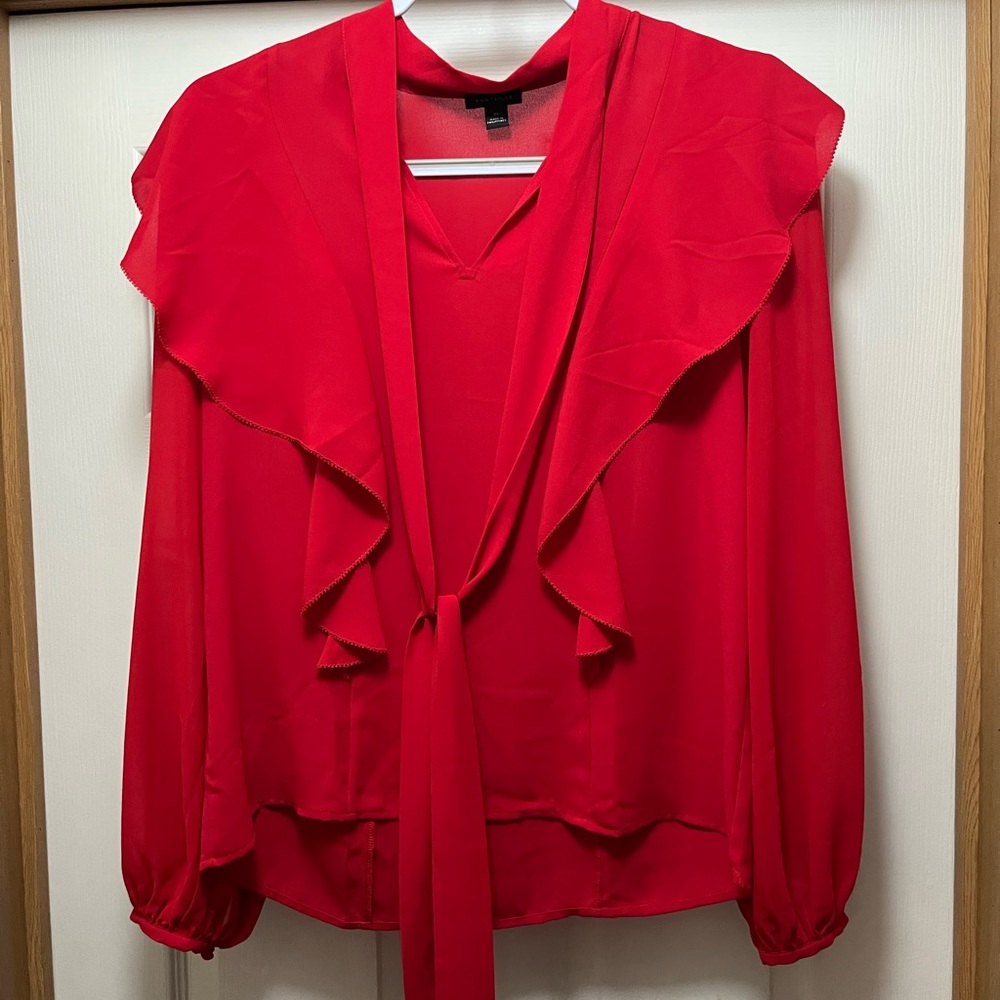Red Ann Taylor Blouse